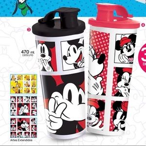 Tupperware 16oz Tumbler with Flip Top Seal Disney